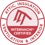 Attic insulation internach certified.
