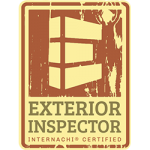 An exterior inspector logo on a white background.